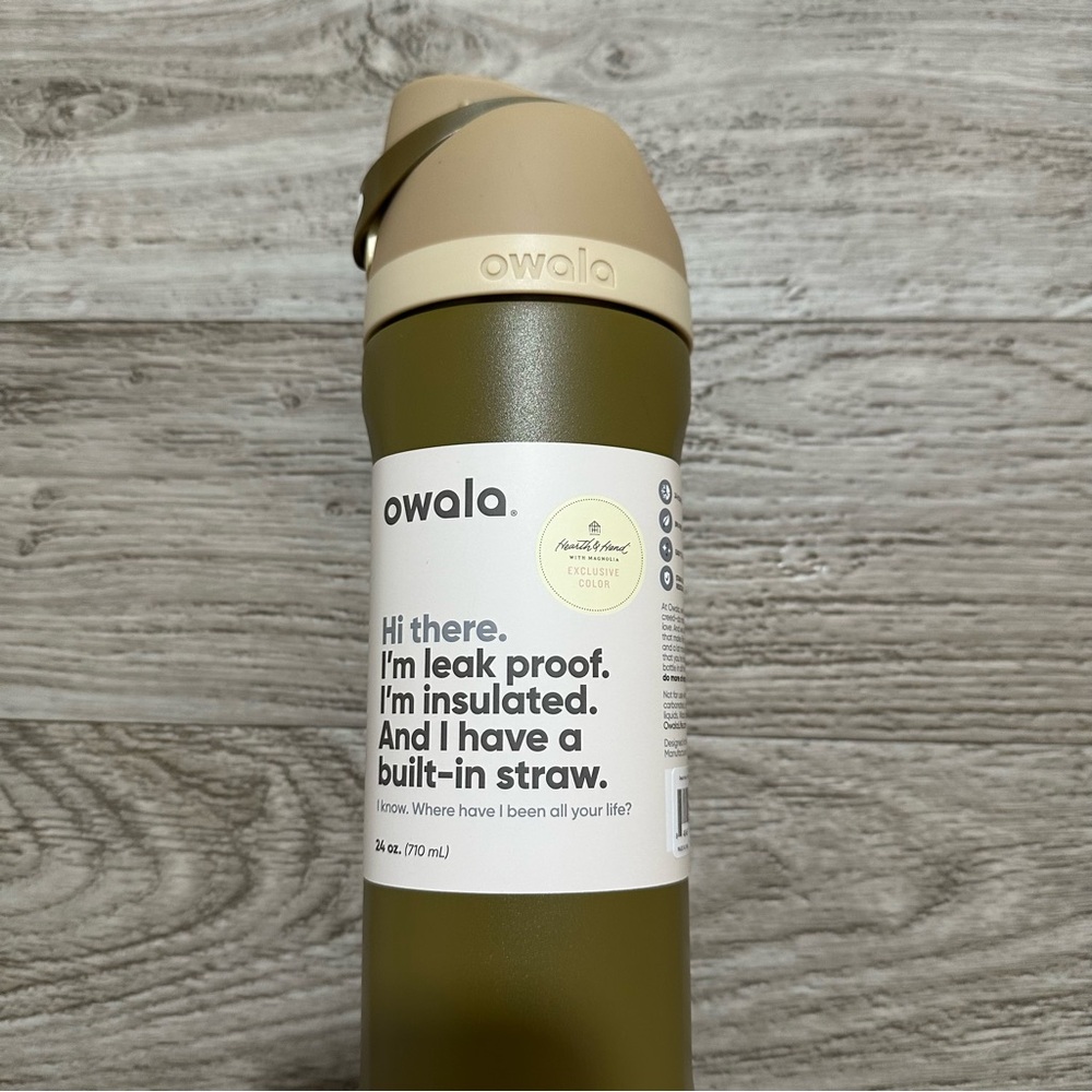 Owala FreeSip Stainless Steel Water Bottle (Olive A Sudden, 24oz.) - Picture 5 of 5